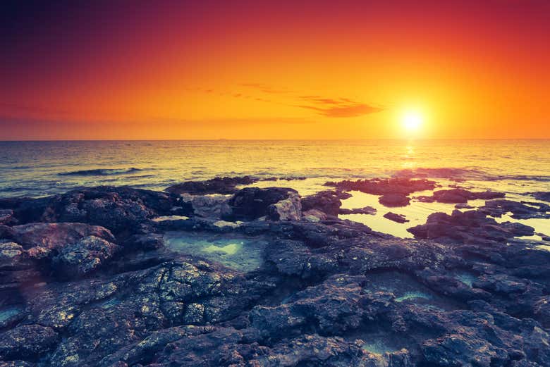 Profitez d'un coucher de soleil magique