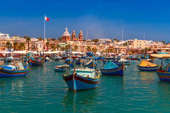 Excursion à Marsaxlokk et à la Grotte Bleue